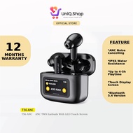 UniQ.Shop Touch Screen ANC+ENC Noise Cancelling Wireless Earbuds | In-Ear Bluetooth Earphones with M