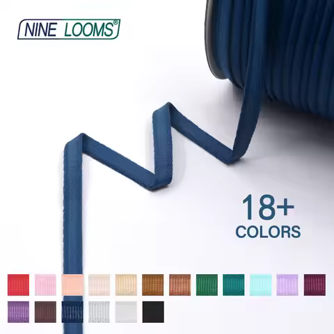 NINE LOOMS Bra Underwire Casing Elastic Band 3/8" 10mm Plush Channeling Tape Underwear Lingerie Sewi