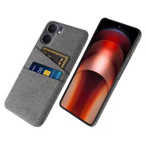 For Vivo iQOO Neo9 Funda Luxury Fabric Dual Card Cover For VIVO iQOO Neo 9 5G Business Case For vivo
