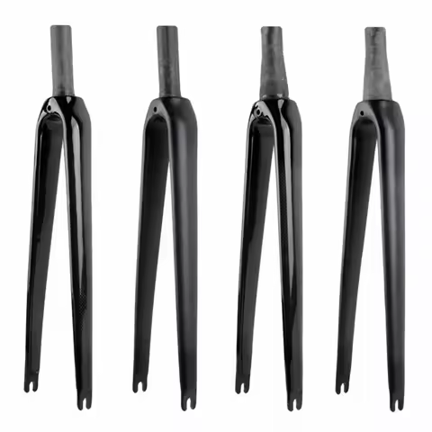 Bicycle Fork Road Bicycle Fork 700C Carbon Fiber Forks Road Bike Front Fork QR 9*100mm V Brake Steer