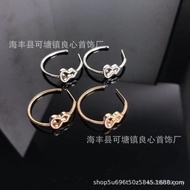 Exaggerated Diamond-studded Large Earrings Red Diamond Gourd Earrings Small Hollow Earrings Full Dia