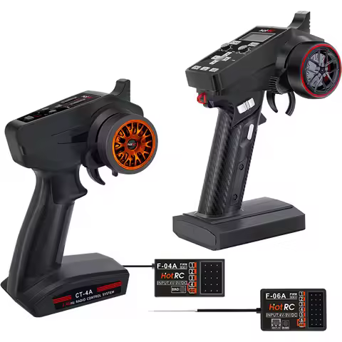 Hotrc DS-600 / DS-4A / CT-6A/ 2.4GHZ FHSS Radio Control System Transmitter With Receiver For RC Car 