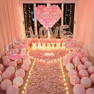 [SG Instock] MARRY ME, I love U LED Letter Marquee Light Photo Clip Balloons Proposal Wedding Surpri