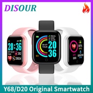 DISOUR Original Y68 D20 Pro Smart Watch Bluetooth Fitness Tracker Sports Watch Heart Rate Monitor Blood Pressure Smart Bracelet For Android IOS Macaron Y68S D20S