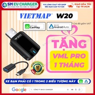 (Tặng Vietmap Live) VIETMAP W20 - THIẾT BỊ CHUYỂN ĐỔI CARPLAY/ ANDROID AUTO KHÔNG DÂY SMEV
