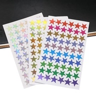 5 Pieces/bag (300pcs) Children's Laser Award Flash Sticker Teacher Praise Label Award Five Star Stic
