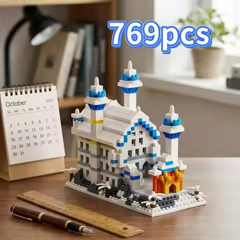 Little Swan Castle MOC World Famous Architecture Beijing City Mode Kit Cultural Gift for Kids Collec