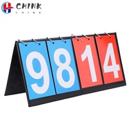 CHINK Portable Flip Scoreboard, Portable Design 4-Digit Easy Flip Score Keeper, Score Keeper Flip Me