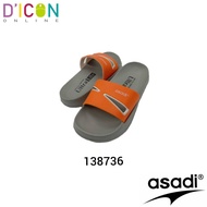 BUNDLE DEALS (Ready Stock) Asadi Kids Ultra-light Slip-on Slippers 138736 Grey Orange/ Slip-on Slipp