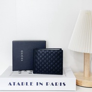 Gucci 經典 壓紋老花 6卡男短夾