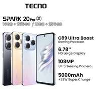 TECNO Spark 20Pro (8GB/12GB RAM + 256GB ROM | 108MP Ultra Sensing Camera | Extended RAM)