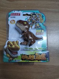 褐色 霸王龍變形金剛玩具 恐龍 機械人變身 兒童玩具模型