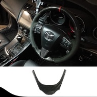 Mazda 3 3 2 Generation MAZDA3 Real Carbon Fiber Steering Wheel Trim Cover Accessories
