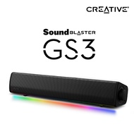Sound Blaster GS3 Compact RGB Gaming Soundbar with SuperWide Technology Powered via USB Bluetooth 5.