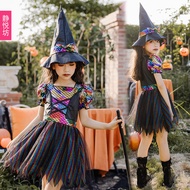 Halloween Kids Costume - Cute Little Girl Witch Outfit