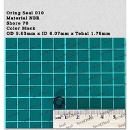 Oring seal sil Standard USA 010 NBR70 OD 9.63mm x ID 6.07mm x CS 1.78mm