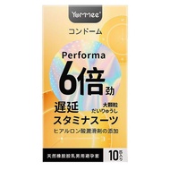 Yommee 3 Times 6 Times 9 Times Performa Dotted Natural Latex Rubber Condom Hyaluronic Acid Moisture 