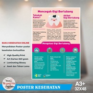 Poster Kesehatan MENCEGAH GIGI BERLUBANG - LAMINATING GLOSSY