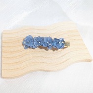 | 訂製 |牛仔藍永生繡球花髮夾