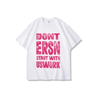 TF Family Chan Yiheng Same Style Clothes Letter Loose Short-Sleeved T-Shirt Men Women Tops