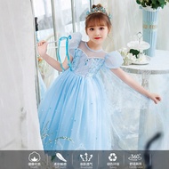 Elsa Princess Dress Summer Fashion Luminous Dress Children Birthday Dress Elsa Dress Elsa Girl Elsa 