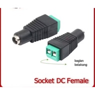 DC female socket adapter connection