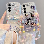 Casing Vivo V27 Casing Vivo V27 Pro Casing Compatible with Vivo Transparent Cute Cartoon Cream Edge 