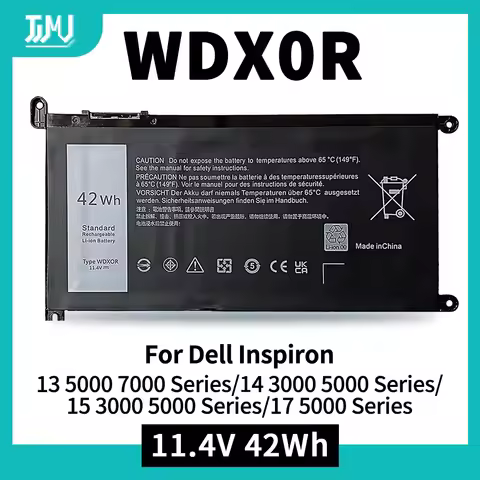 WDXOR WDX0R Laptop Battery for Dell Inspiron 13 15 5000 7000 5570 7579 7378 5567 5565 5379 5378 Lati