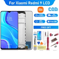 LCD For REDMI 9 / REDMI 9A / REDMI 9C / REDMI 10A Display Touch Screen Assembly With Frame + Free To