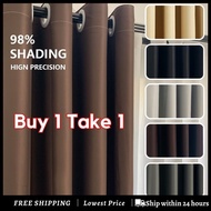 2026 NEW 2PCS Blackout Curtain Thickened Blinds 4.6ft Width X5.6ft 7.2ft 8.5ft 9.8ft Lengh Curtains 