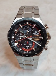 Win Watch Shop นาฬิกา Casio Edifice รุ่น EQS-920DB-1A นาฬิกาผู้ชายโครโนกราฟ สายแสตนเลส หน้าปัดดำ ใช้