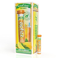 Zipfizz Energy Drink Mix, Electrolyte Hydration Powder with B12 and Multi Vitamin, Lemon Iced Tea (2