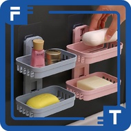 FT Bar Soap Holder / Soap Holder Rack / Bathroom Rack 2-Tier Multipurpose Soap Holder R956