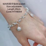 925纯银手链链/HTH8004(925 Silver Bracelet)Rantai tangan perak 925