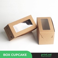 Print.od I Cupcake Box Contents 2 - Size 17.5 x 9x9 cm - Box Hole 2 - Sponge Cake I Cake