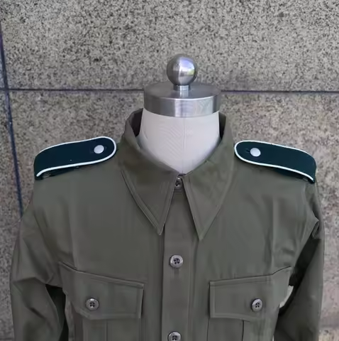 WW2 WWII GERMAN ARMY WH FIELD HEER olive green COTTON SHIRT HEMDEN UNIFORM