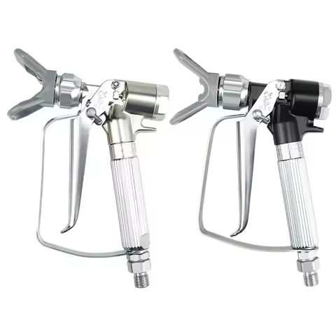 XTR5 and XTR 7 Airless Spray Gun for 500 Bar Spraying Paint Jobs Round Handle, 4-Finger Trigger, Hea