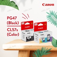 CANON PG47 canon CL57 canon CL57S CARTRIDGE. PRINTER E400, E410, E470, E480. PG-47 CL-57 CL-57S