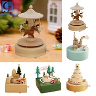 [Gazechimp] Wooden Music Box, Music Box, Figure, Clockwork, Toy, Manual Music Box, Beautiful Mechani