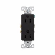 美國COOPER 黑色方形插座 1107-9BK 15A 125V NEMA 5-15 (DECORATOR型)