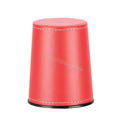 Flannel Interior Mute Dices Cups Table Game PU Leather Dices Cup Quiet Shaker Cup for Party, Night C