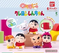 現貨 蠟筆小新 碰碰臉貼公仔 全套6款