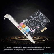 jenniferag.my PCIe Sound Card Adapter 5 1 Internal Card CMI8738 Chip Stereo  Card 32 64