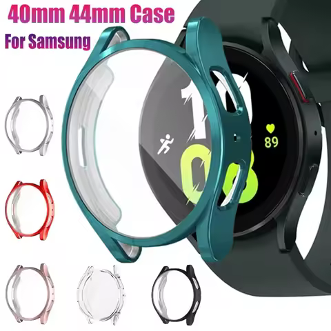 Silicone Full Screen Protection Case For Samsung Galaxy Watch 7 40/44mm Protector Cover For Galaxy W