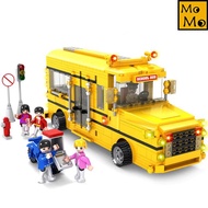 [SALE] MOMO Cogo City School Bus puzzle Block 4111 576 PCS - Mainan Anak Susun Block 576 BUAH