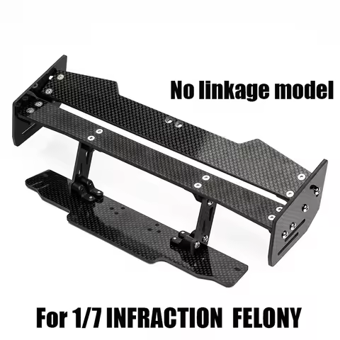 Carbon Fiber Tail Wing for 1/7 ARRMA INFRACTION FELONY Model RC Truck Car