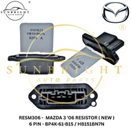 MAZDA 3 '06 RESISTOR ( NEW ) 6 PIN - BP4K-61-B15 / HB151BN7N