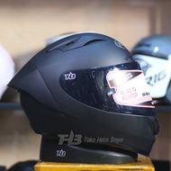 NHK GPR TECH STREET SOLID HELMET | BLACK DOFF | SINGLE VISOR
