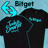 HITAM KAOS CRYPTO BITGET EXCHANGE BGB BWB BITGET WALLET / TRADER SMARTER MESSI AMBASADOR / COTTON CO