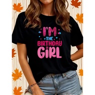 Women's Slang Meme T-Shirt "IDGAF" Slacker Style Casual Tee - Black Crew Neck Short Sleeve